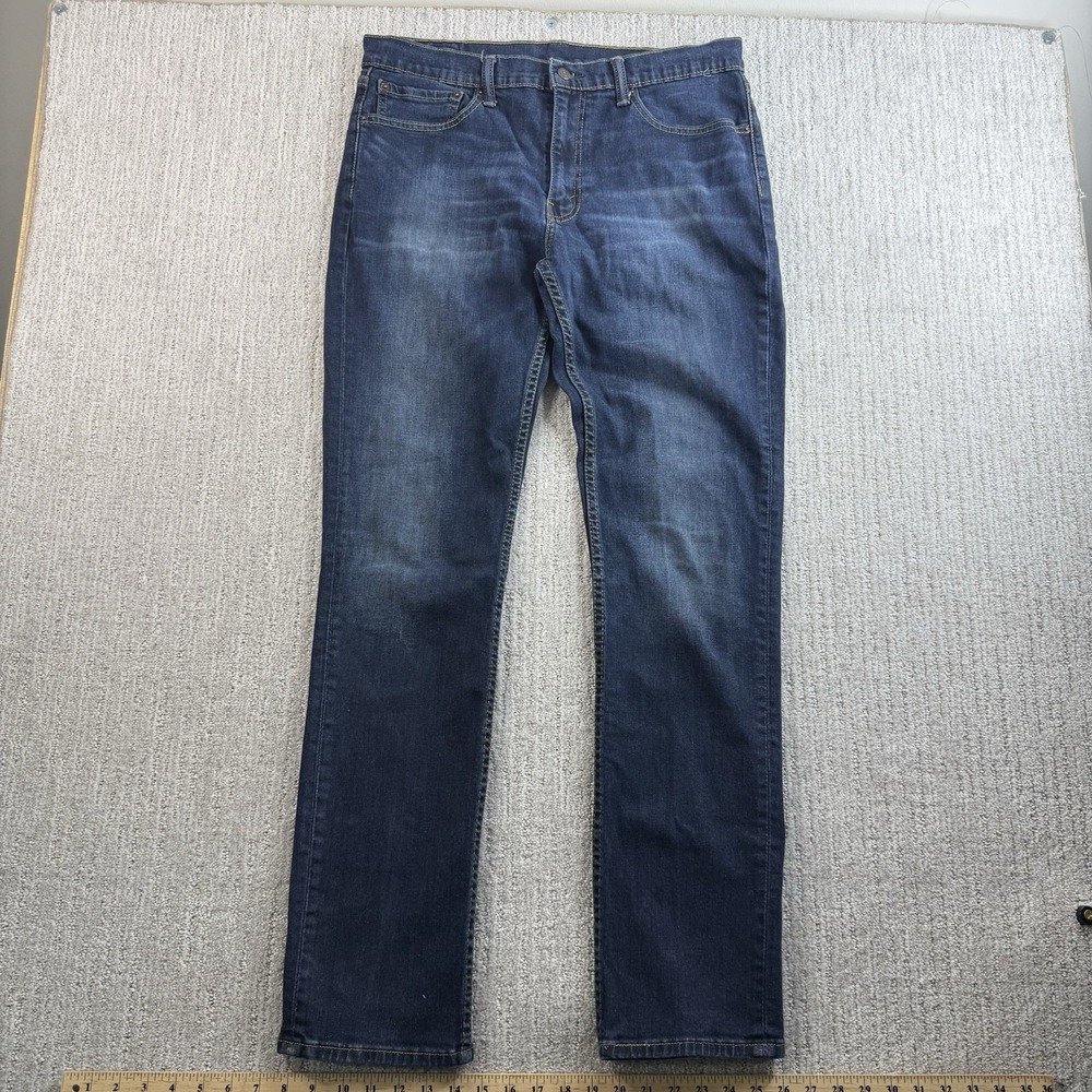 Levi's 511 Slim Fit Jeans Dark Wash Stretch Denim Mens Size 36x34 Black Label